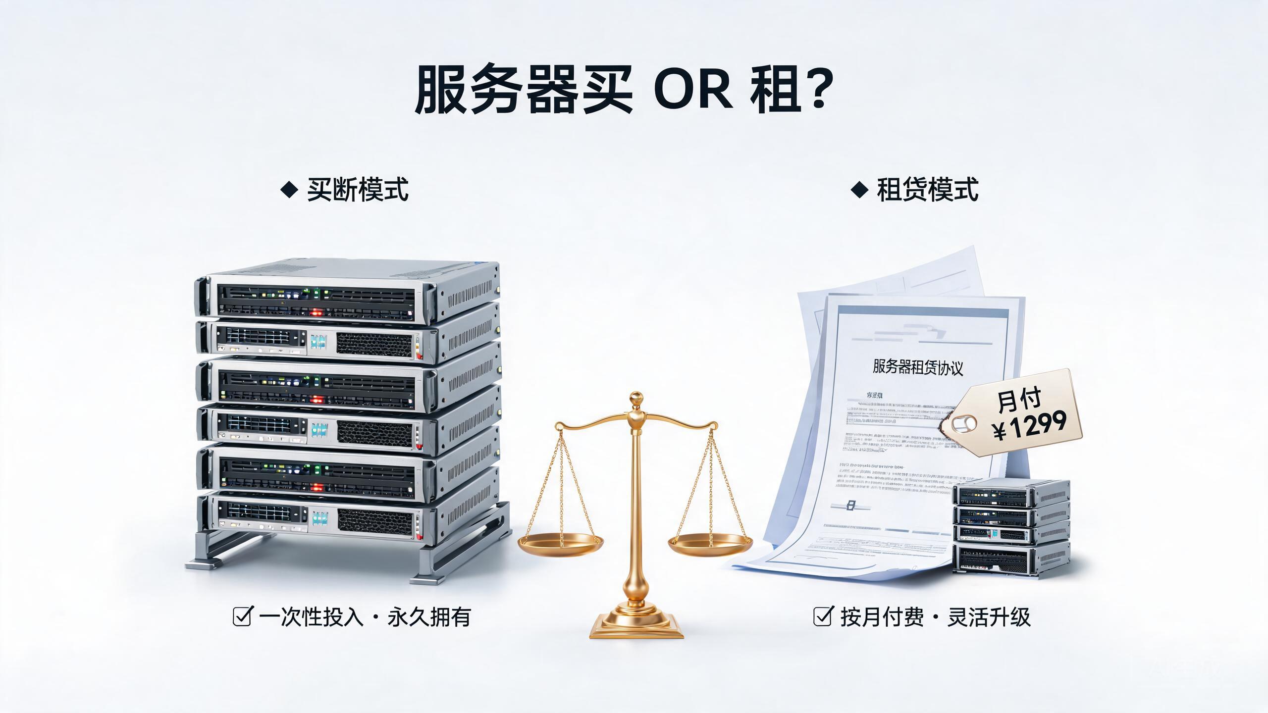 服务器采购模式买断与租赁方案对比场景