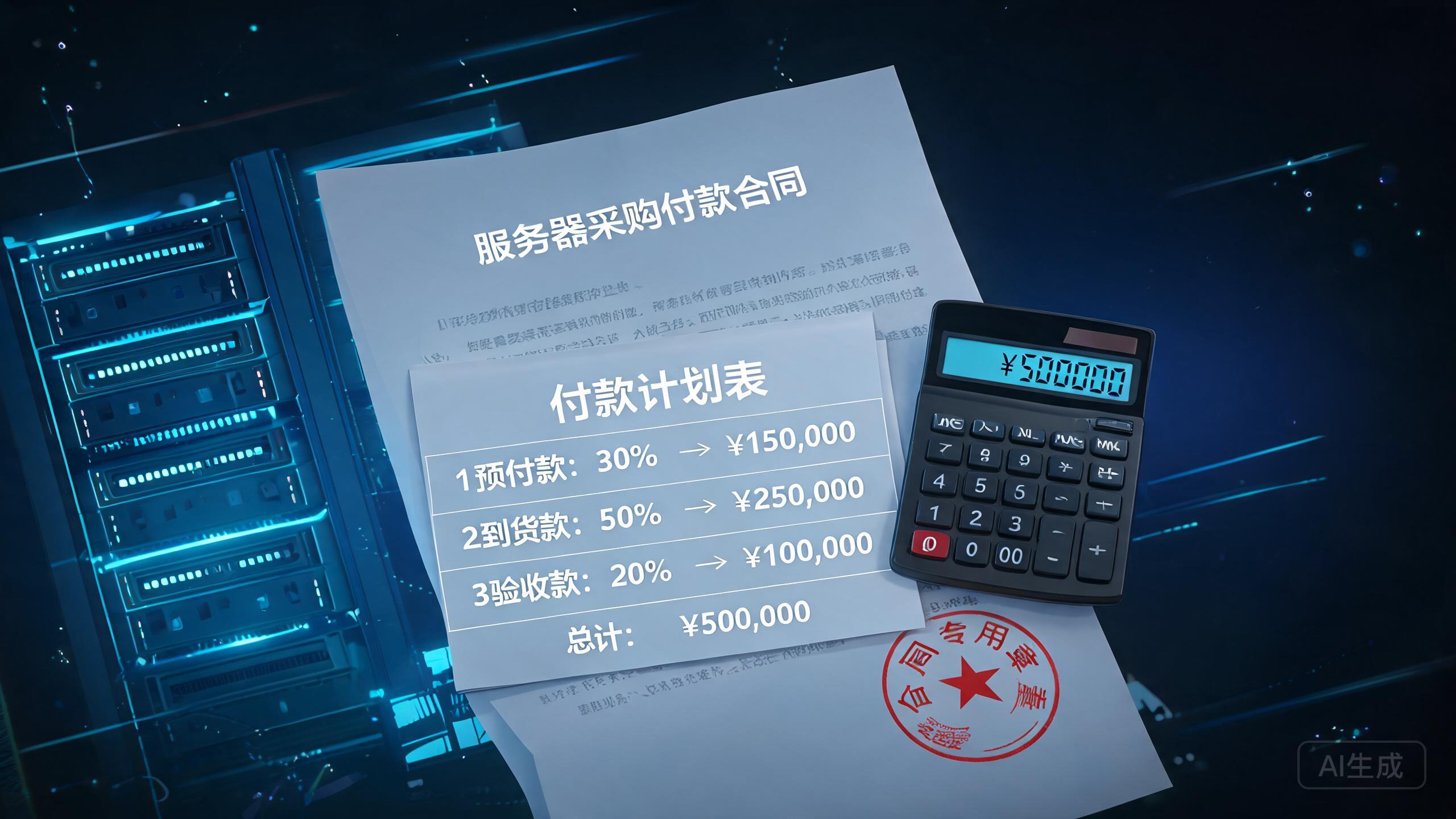 服务器采购付款方式怎么选：分期、验收与质保金